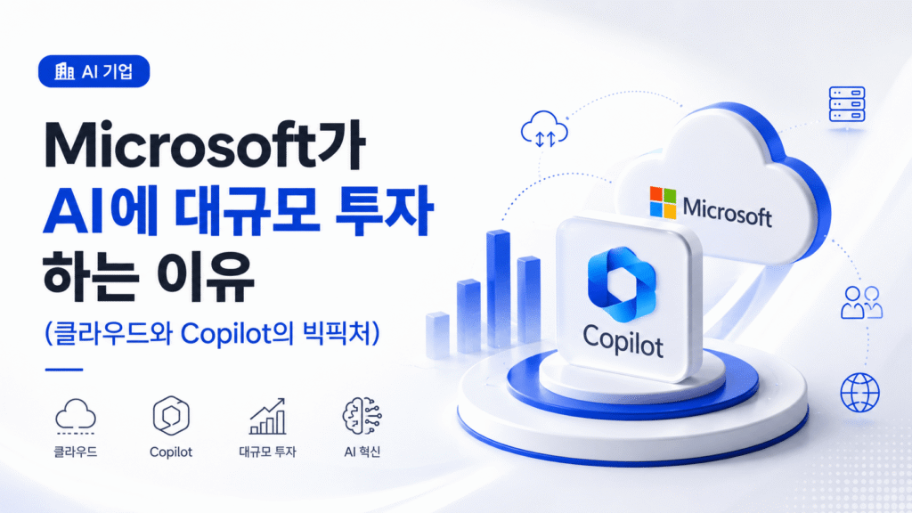 Microsoft가 AI에 대규모 투자하는 이유 (클라우드와 Copilot의 빅픽처)