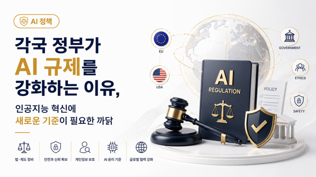 각국 정부가 AI 규제를 강화하는 이유, 인공지능 혁신에 새로운 기준이 필요한 까닭