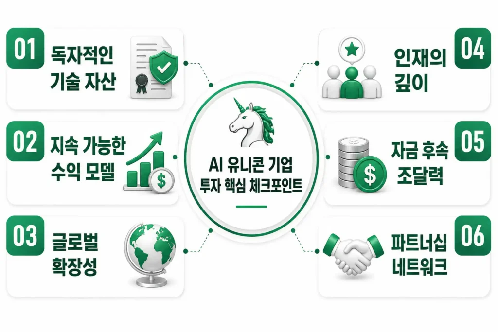 AI 유니콘 기업 투자 핵심 체크 포인트